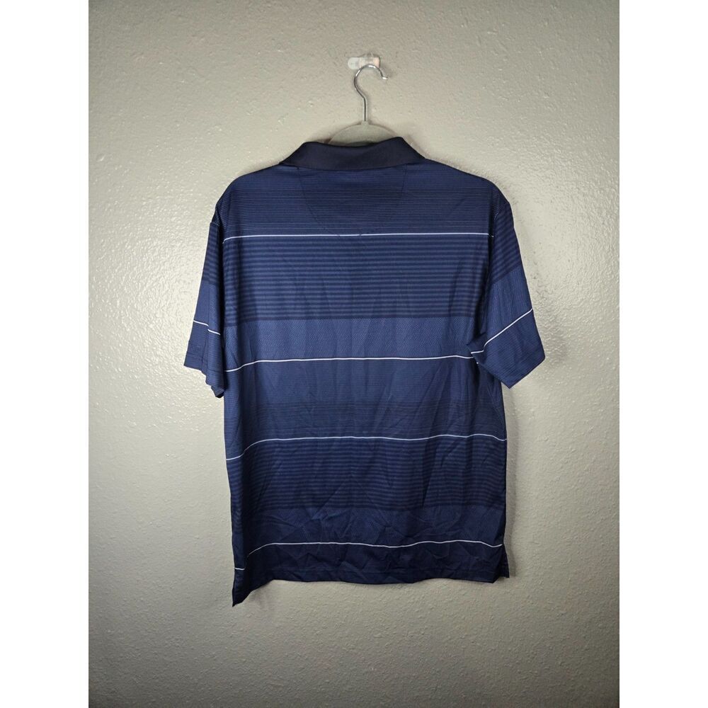 Ben Hogan Men's Navy Herringbone Performance Short Sleeve Golf Polo Size Medium - Picture 5 of 7